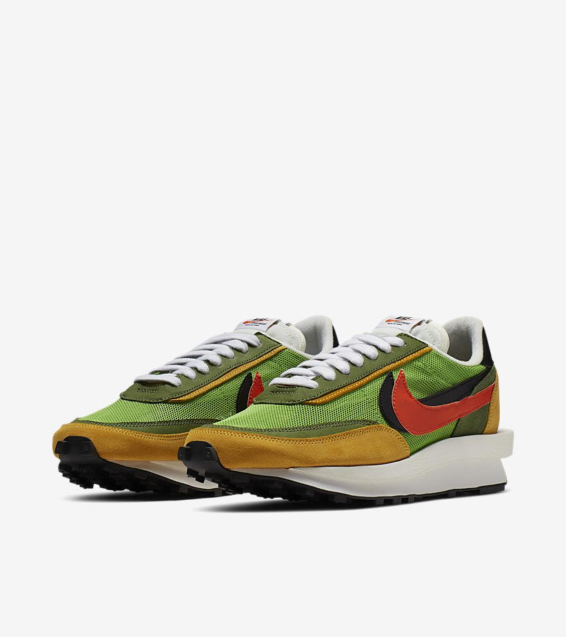 Nike x Sacai LDWaffle Yellow Green